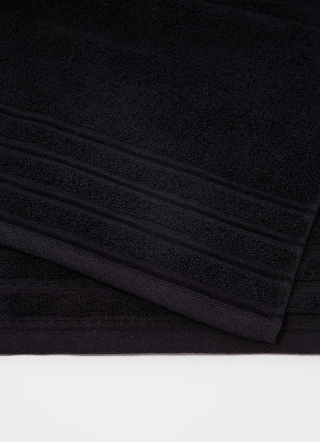 de Bijenkorf Home Evolution badlaken - 580 gr/m2 - 70 x 140 cm - detail 4 zwart