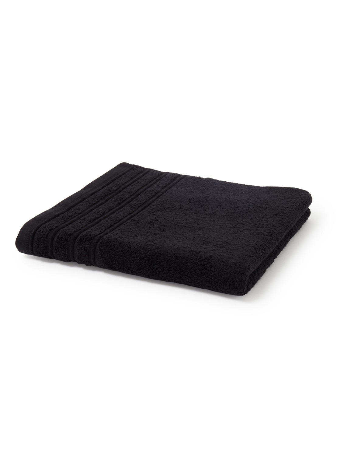 de Bijenkorf Home Evolution badlaken - 580 gr/m2 - 70 x 140 cm - voorkant zwart