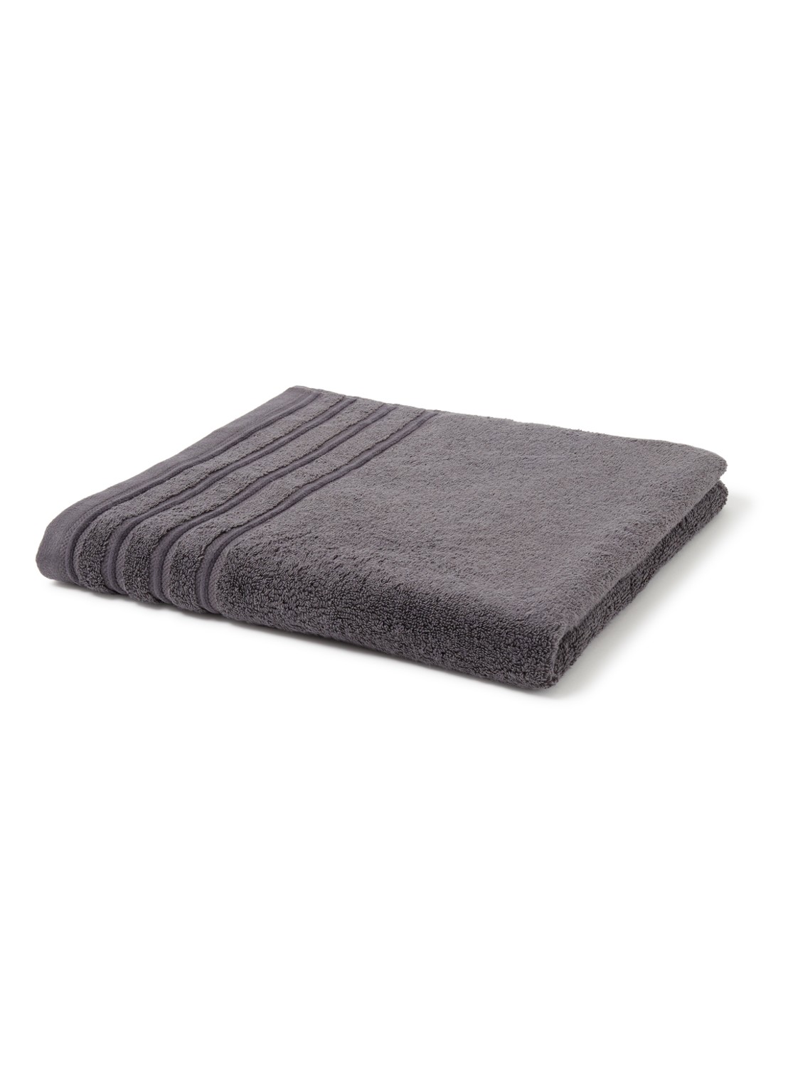 de Bijenkorf Home Evolution badlaken - 580 gr/m2 - 70 x 140 cm - voorkant 3 antraciet