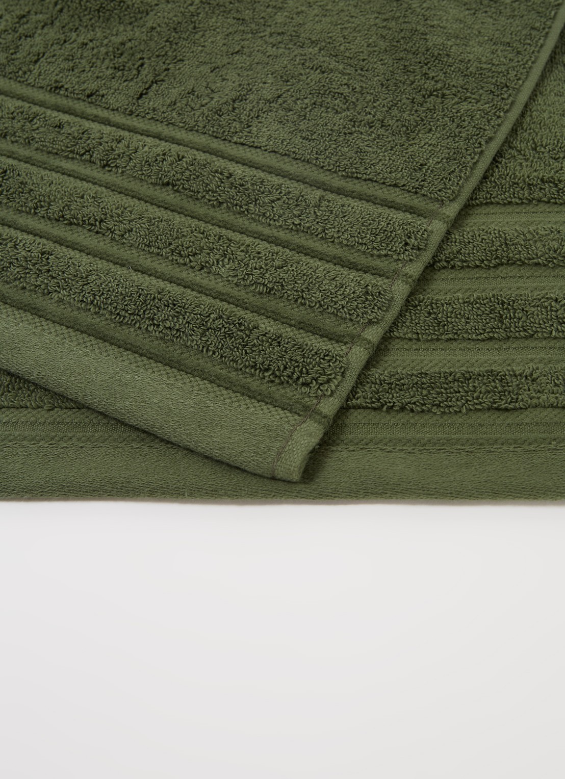 de Bijenkorf Home Evolution badlaken - 580 gr/m2 - 70 x 140 cm - detail 4 groen