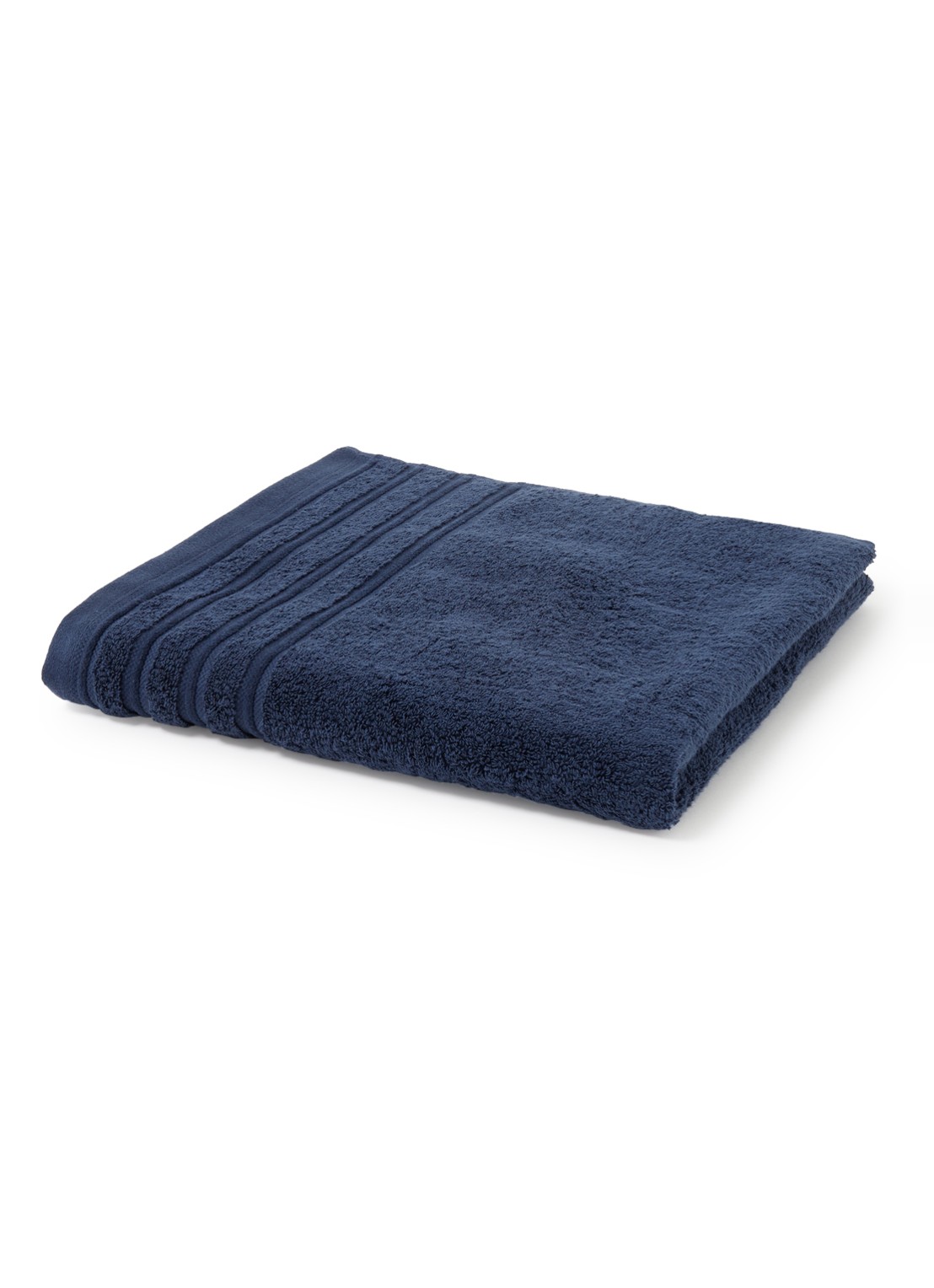 de Bijenkorf Home Evolution badlaken - 580 gr/m2 - 70 x 140 cm - voorkant donkerblauw