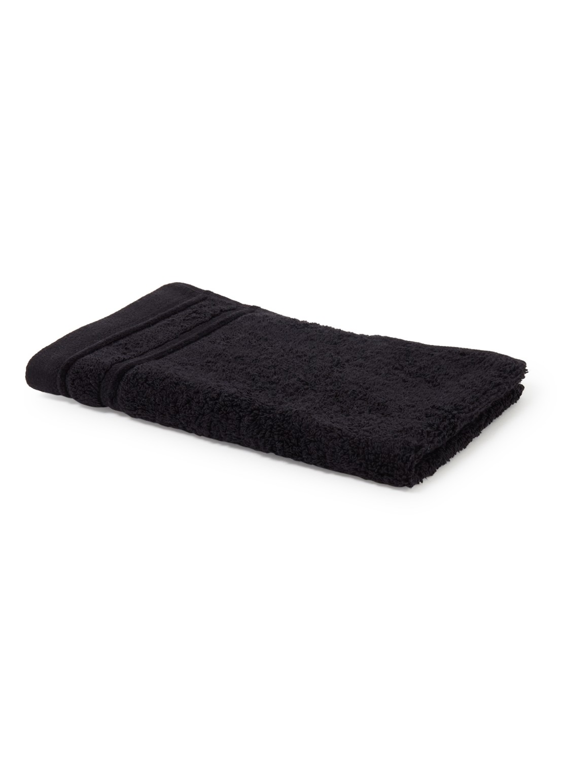 de Bijenkorf Home Evolution gastendoek - 580 gr/m2 - 30 x 50 cm - voorkant 3 zwart