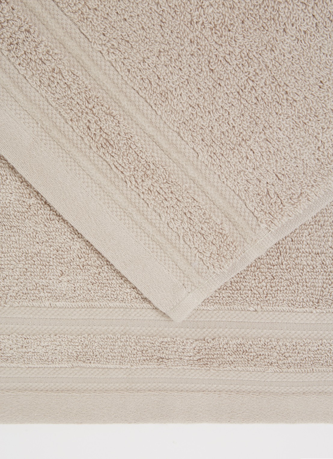 de Bijenkorf Home Evolution gastendoek - 580 gr/m2 - 30 x 50 cm - detail 2 taupe