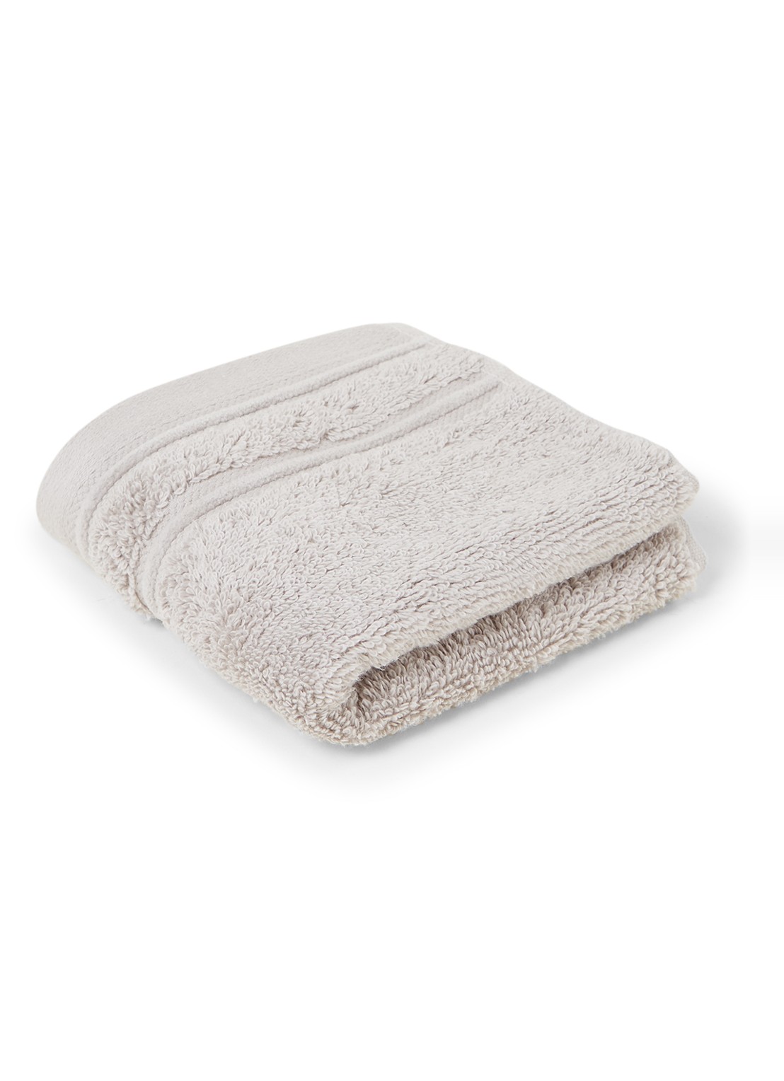 de Bijenkorf Home Evolution gastendoek - 580 gr/m2 - 30 x 50 cm - voorkant 3 lichtgrijs