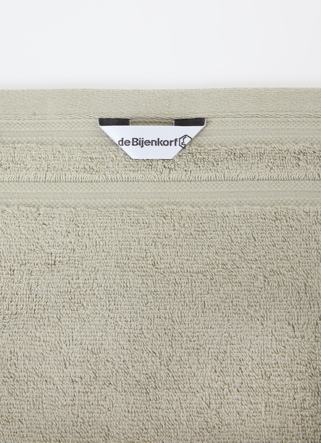 de Bijenkorf Home Evolution gastendoek - 580 gr/m2 - 30 x 50 cm - detail groen