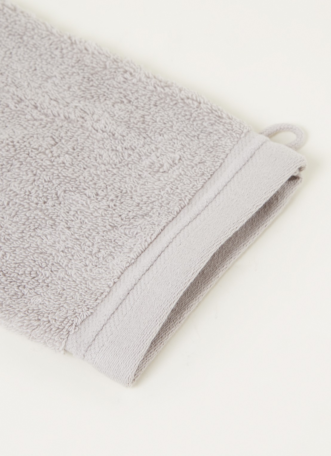 de Bijenkorf Home Evolution washand- 580 gr/m2 - 16 x 21 cm set van 2 - detail 2 grijs