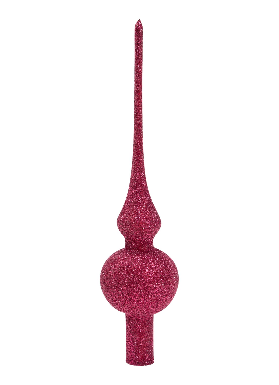 de Bijenkorf Home Glitter piek 26 cm - voorkant rood