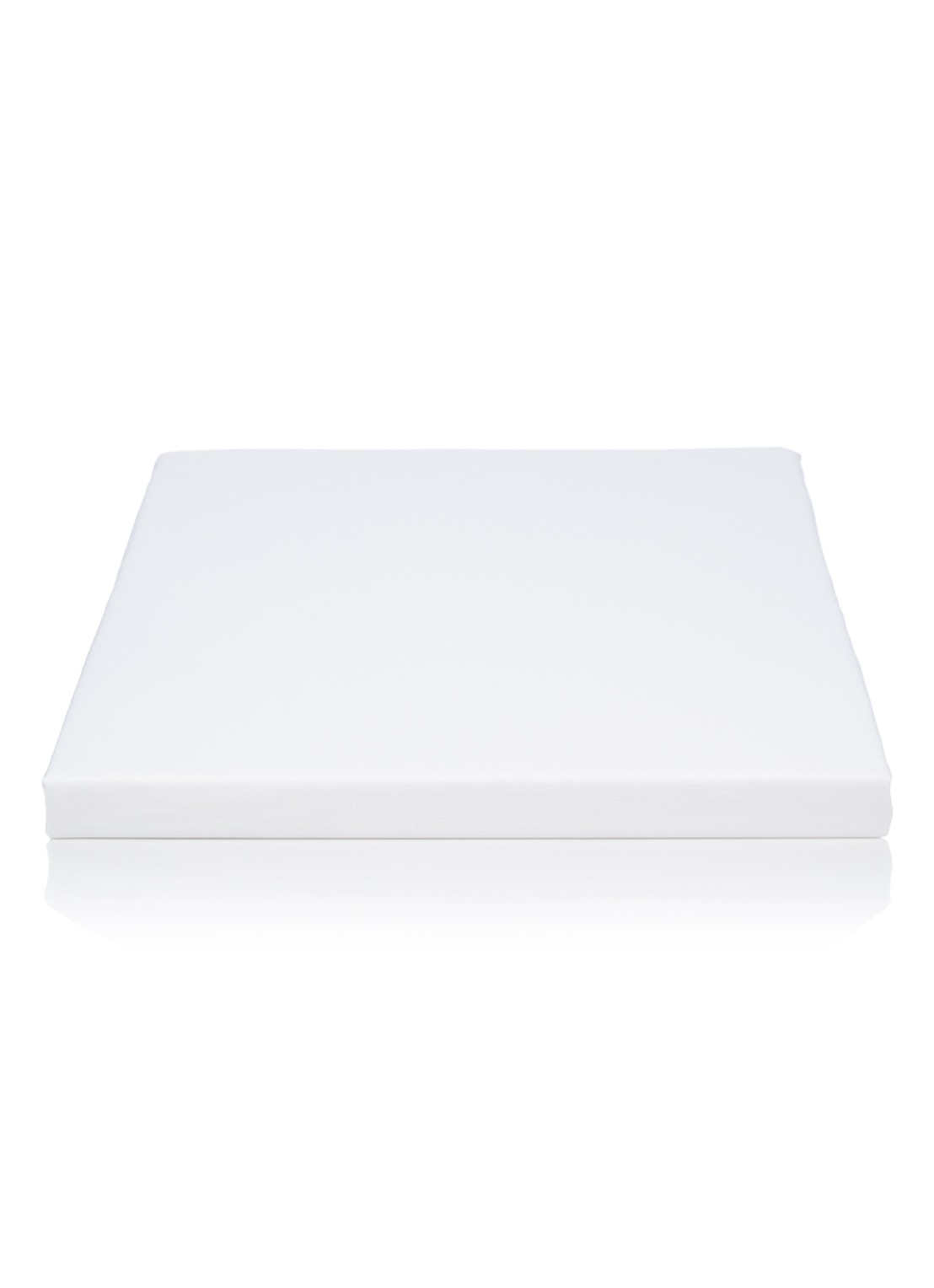 de Bijenkorf Home  hoeslaken van katoen perkal 200TC, hoekhoogte 30 cm - voorkant wit