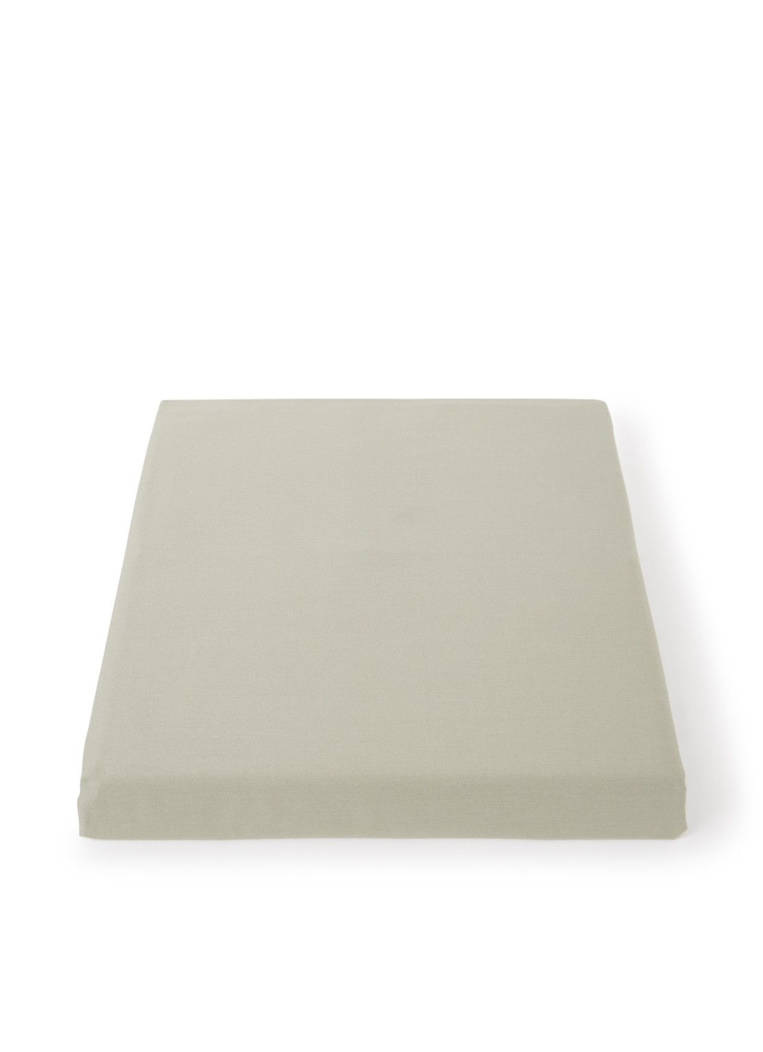 de Bijenkorf Home Hoeslaken van  katoensatijn 300TC, hoekhoogte 30 cm - voorkant groen