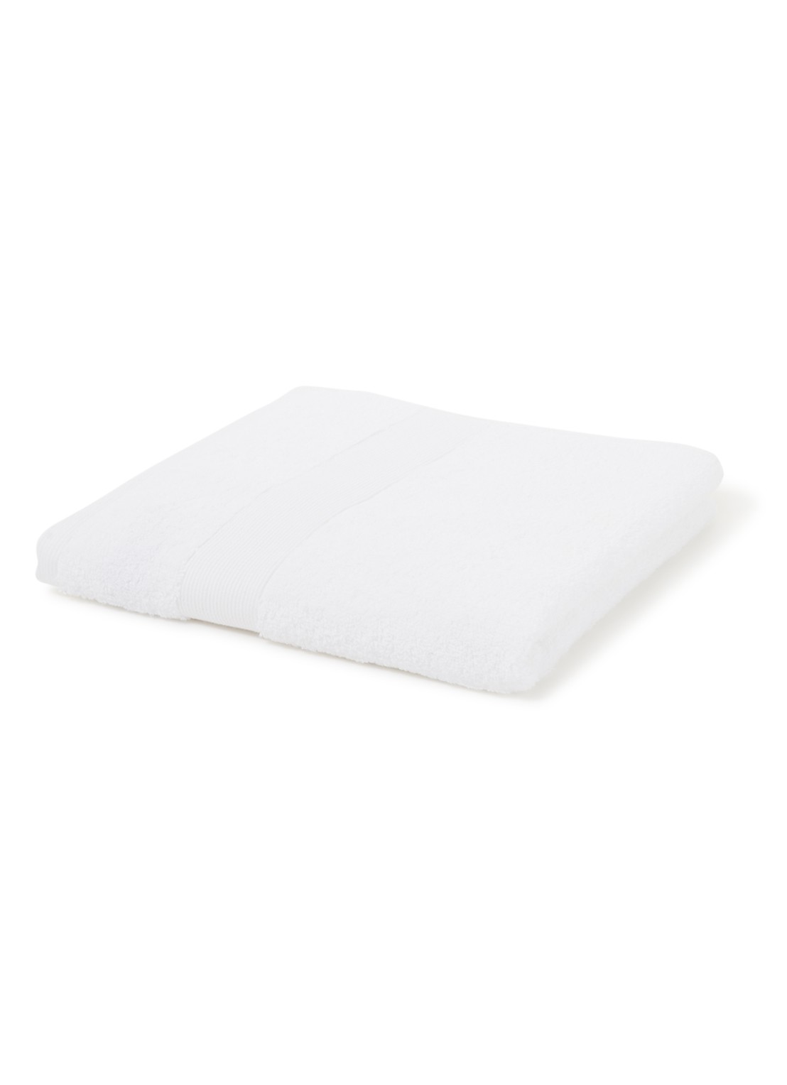 de Bijenkorf Home  Softness badhanddoek - 600 gr/m2 - 60 x 110 cm - voorkant 2 wit