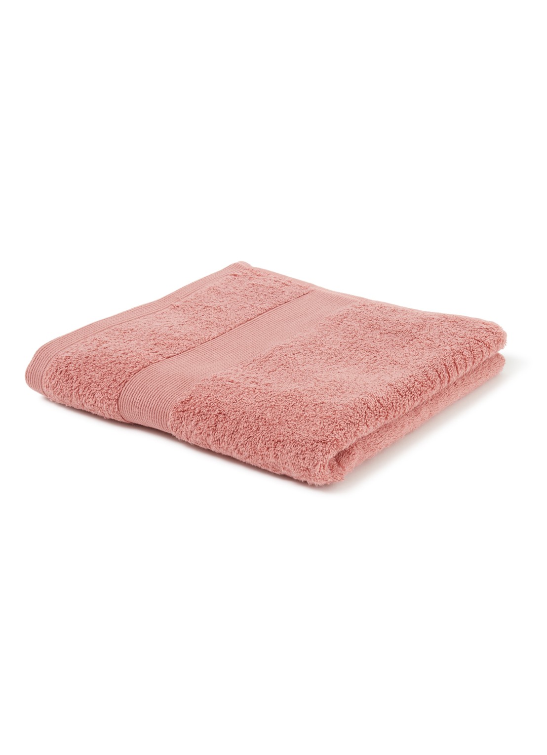 de Bijenkorf Home  Softness badhanddoek - 600 gr/m2 - 60 x 110 cm - voorkant 3 roze
