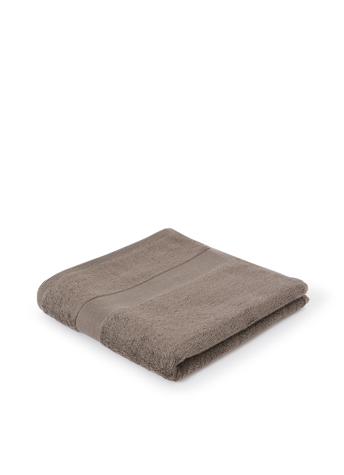 de Bijenkorf Home  Softness badhanddoek - 600 gr/m2 - 60 x 110 cm - voorkant 2 bruin