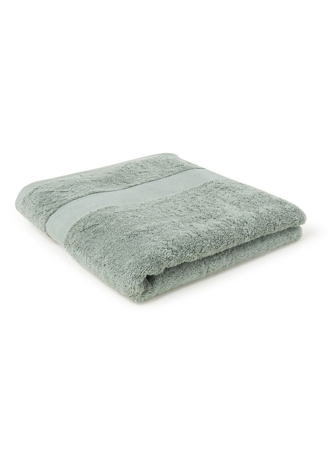 de Bijenkorf Home  Softness badhanddoek - 600 gr/m2 - 60 x 110 cm - voorkant 2 zeegroen