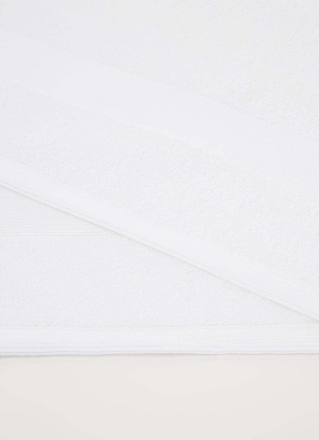 de Bijenkorf Home  Softness badlaken - 600 gr/m2 - 70 x 140 cm - detail 3 wit