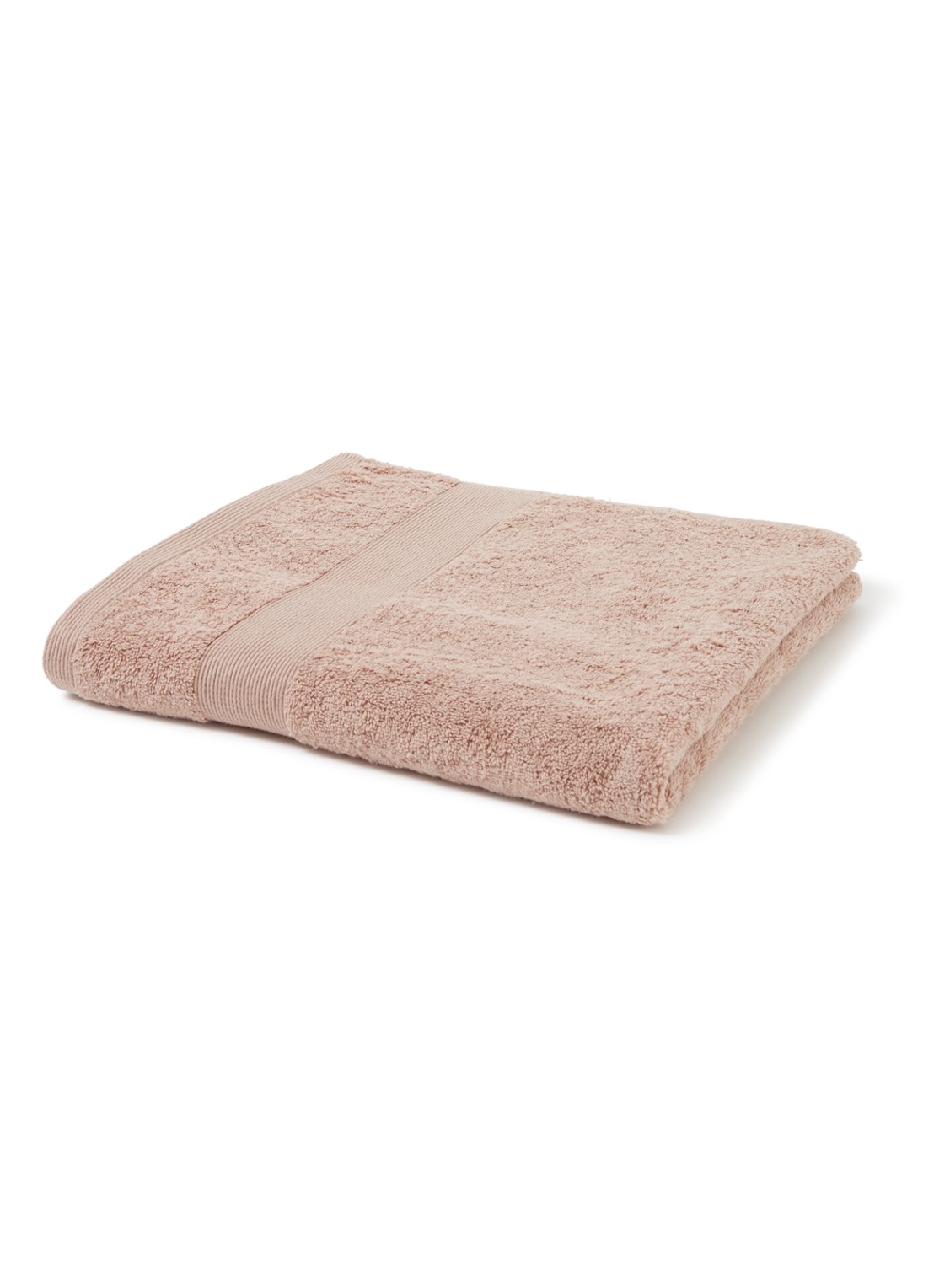 de Bijenkorf Home  Softness badlaken - 600 gr/m2 - 70 x 140 cm - voorkant taupe