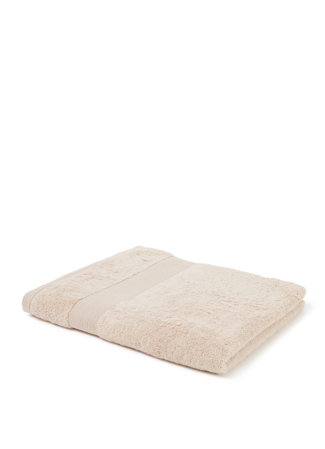 de Bijenkorf Home  Softness badlaken - 600 gr/m2 - 70 x 140 cm - voorkant 2 beige