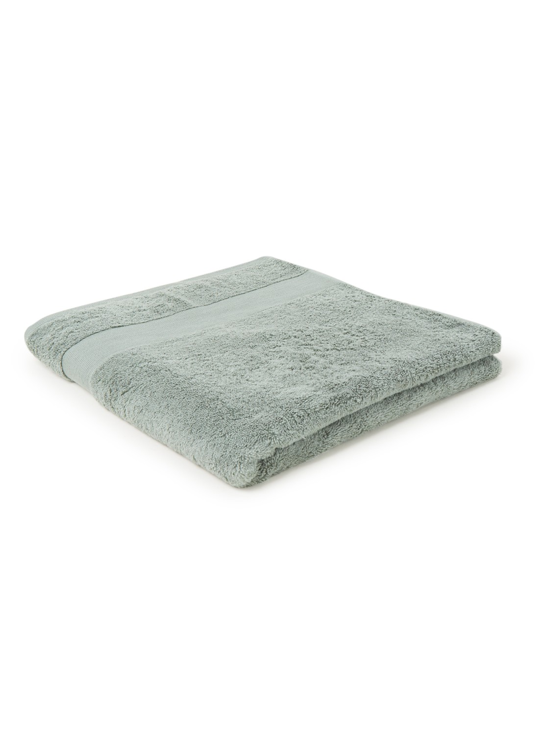 de Bijenkorf Home  Softness badlaken - 600 gr/m2 - 70 x 140 cm - voorkant 2 zeegroen
