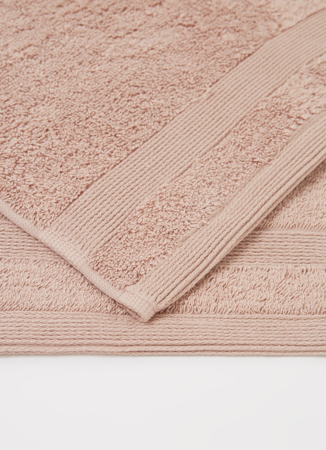 de Bijenkorf Home  Softness gastendoek - 600 gr/m2 - 30 x 50 cm - detail 2 taupe