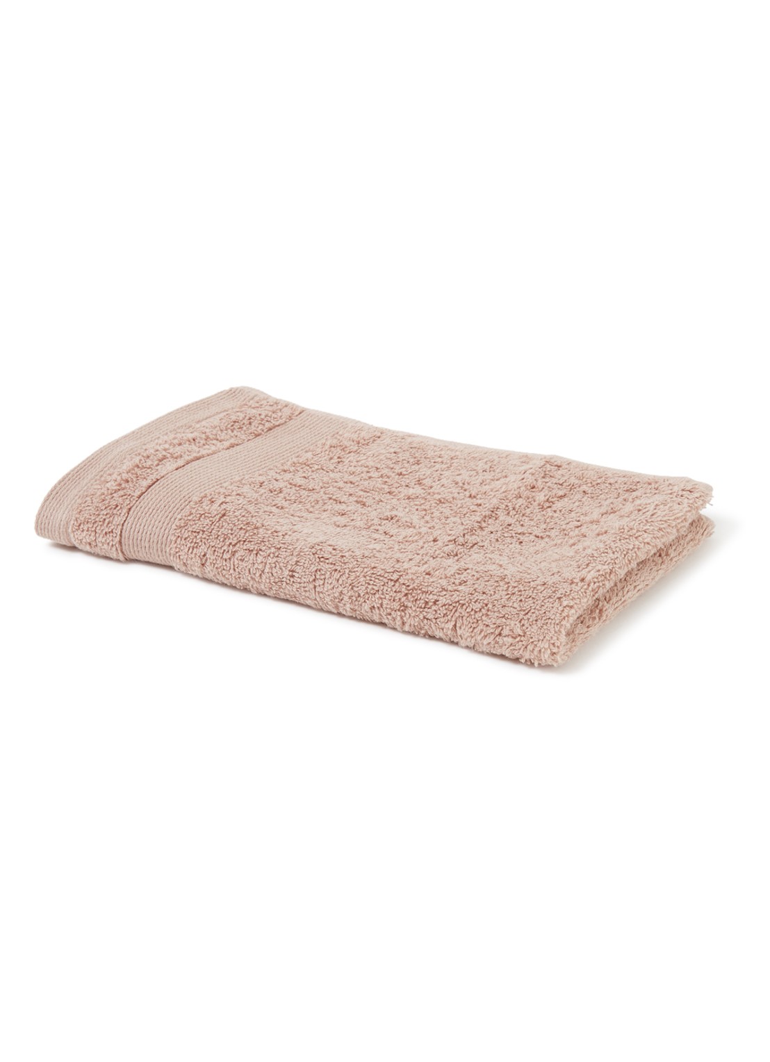 de Bijenkorf Home  Softness gastendoek - 600 gr/m2 - 30 x 50 cm - voorkant 3 taupe