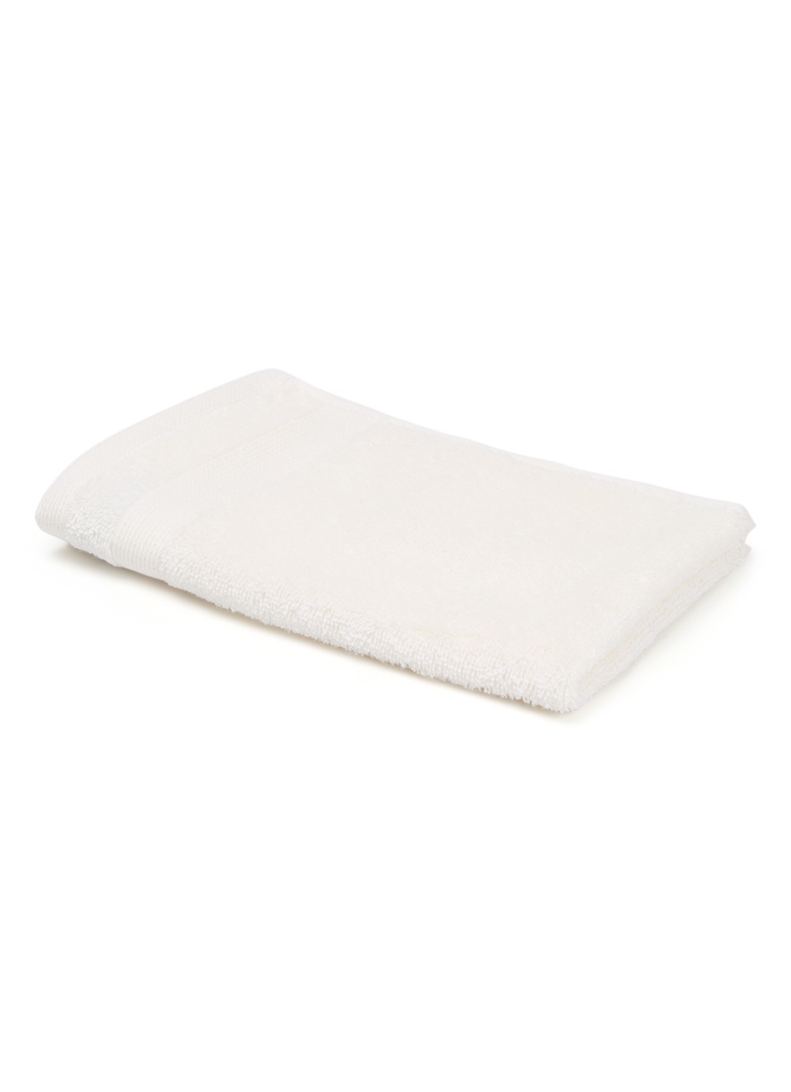 de Bijenkorf Home Softness gastendoek - 600 gr/m2 - 30 x 50 cm - voorkant 2 wit