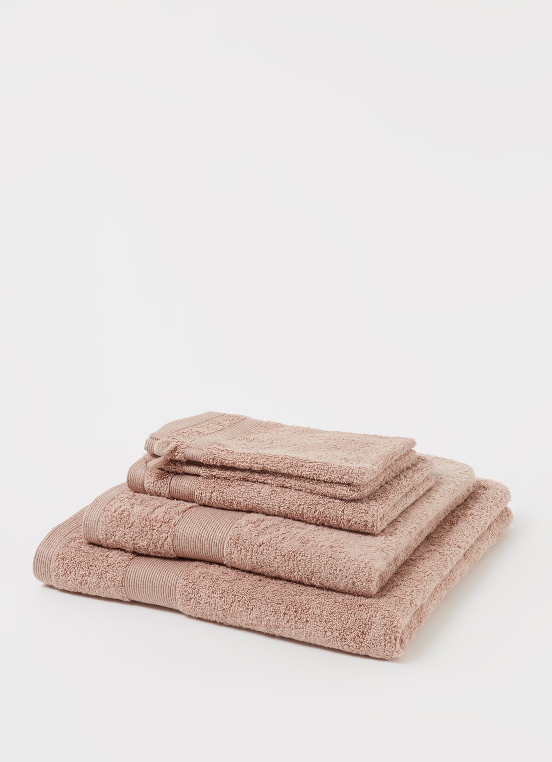 de Bijenkorf Home  Softness washand - 600 gr/m2 - 16 x 21 cm set van 2 - detail 3 taupe