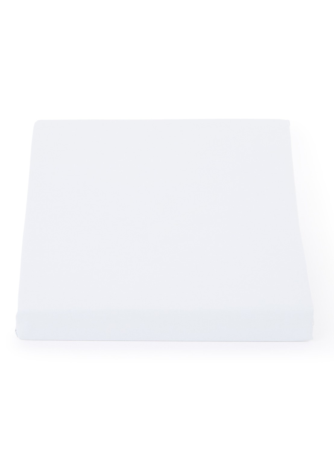 de Bijenkorf Home  topper hoeslaken van  katoen 200TC, hoekhoogte 10 cm - voorkant lichtgrijs