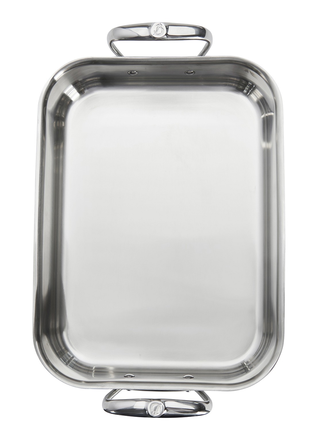 De Buyer  Affinity braadslede 35 cm - achterkant zilver
