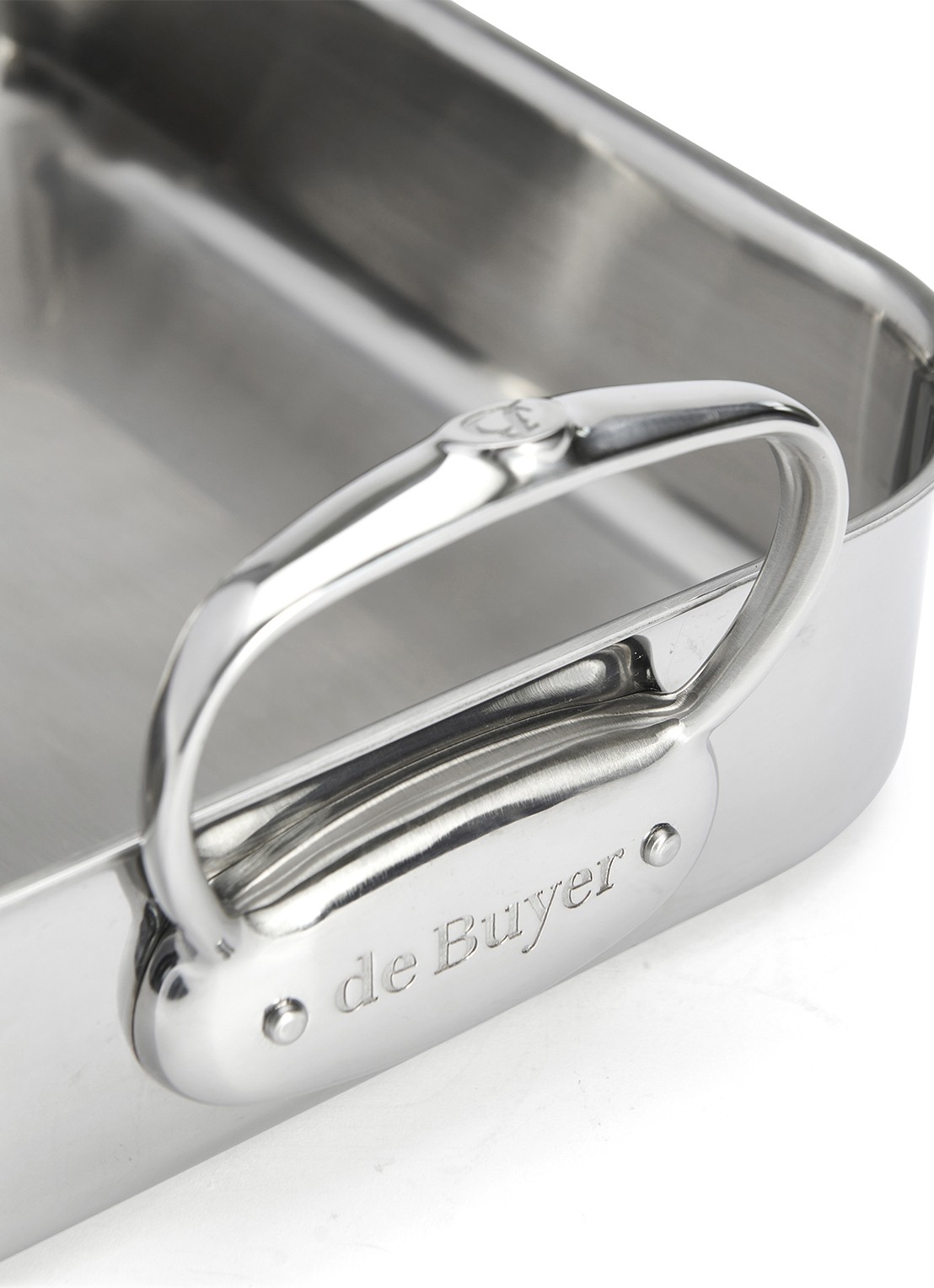 De Buyer  Affinity braadslede 35 cm - voorkant 3 zilver