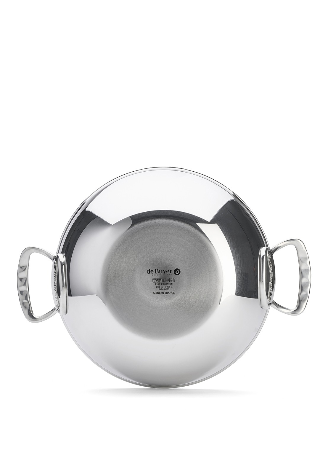 De Buyer Affinity wokpan ø 32cm - achterkant 4 zilver