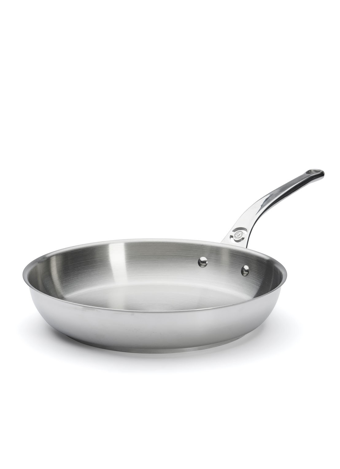 De Buyer Milady koekenpan 28 cm - voorkant metallic