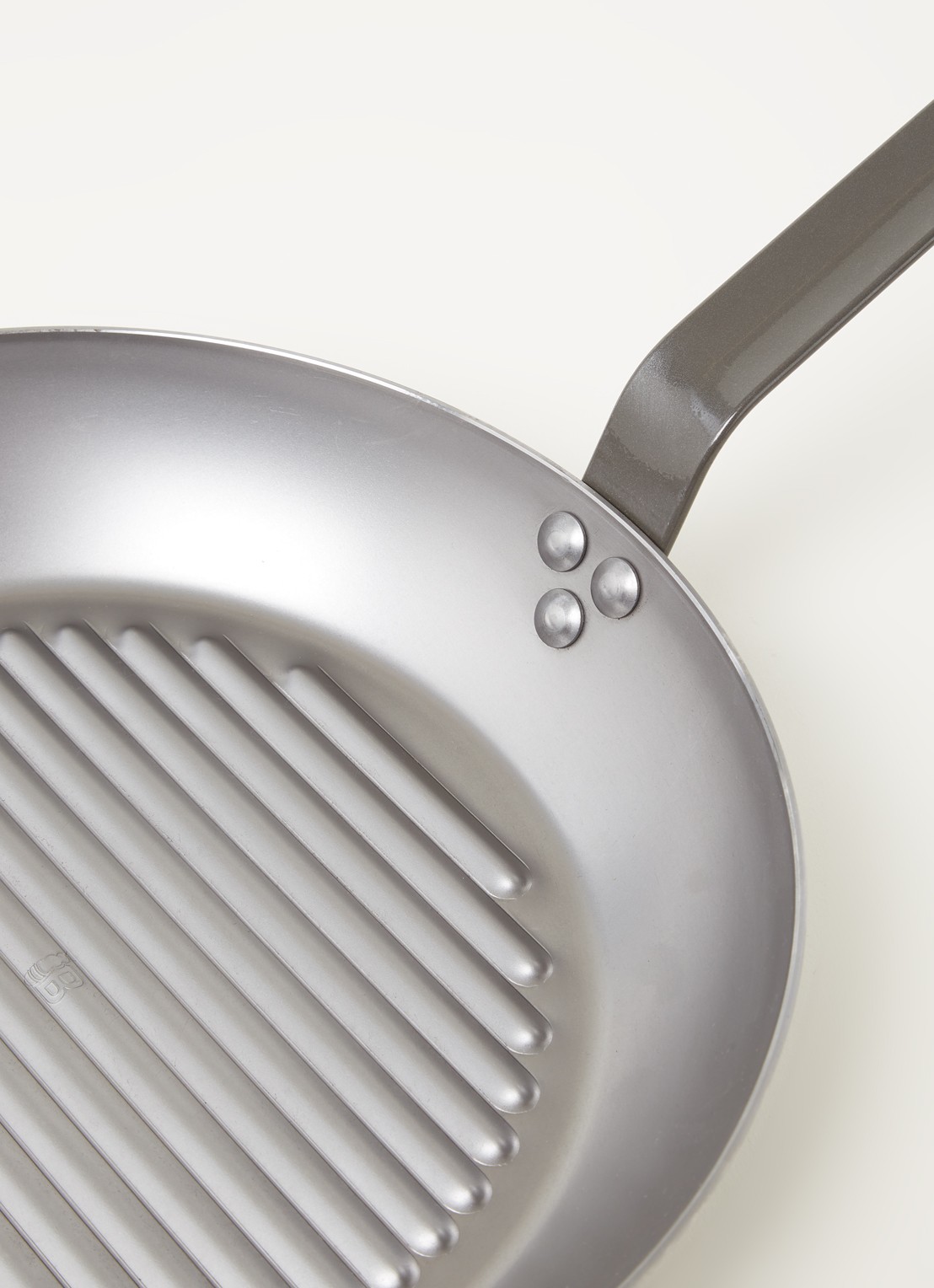 De Buyer Mineral B grillpan Ø32 cm - detail grijs