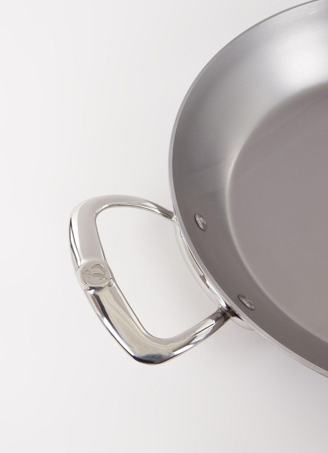 De Buyer Mineral B koekenpan Ø32 cm - detail zilver