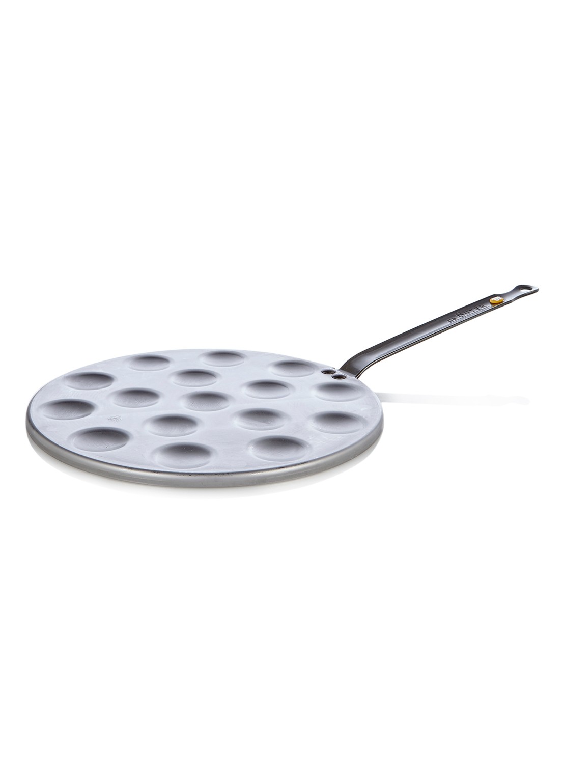 De Buyer Mineral B poffertjespan Ø27 cm - voorkant antraciet