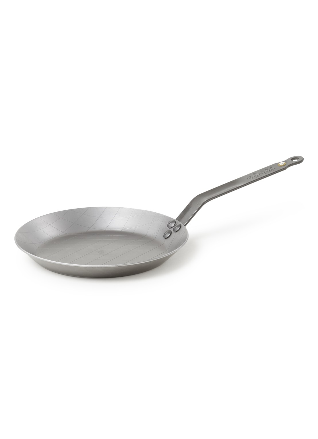 De Buyer Mineral B steakpan 24 cm  - voorkant 2 grijs