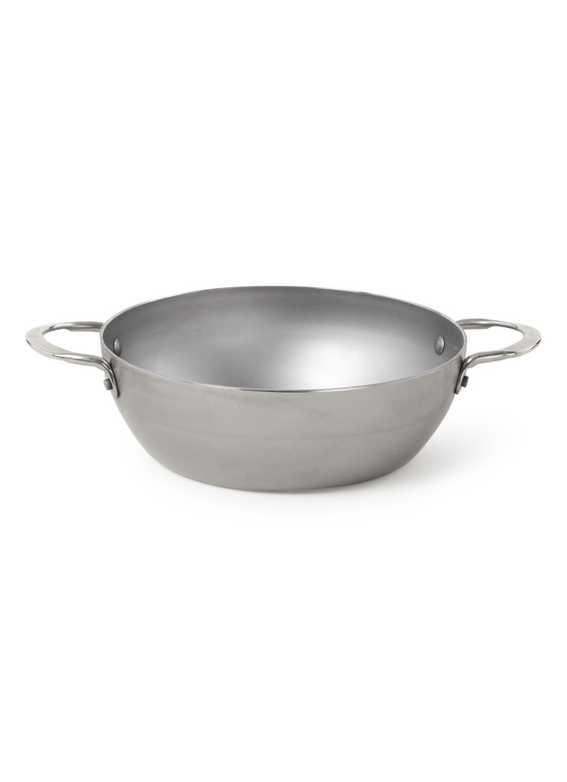 De Buyer Mineral B wokpan Ø24 cm - voorkant 2 zilver