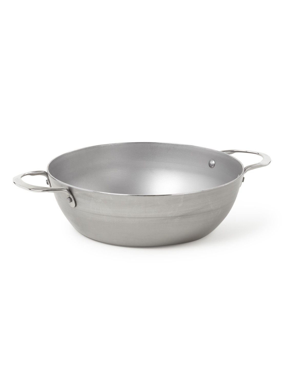 De Buyer Mineral B wokpan Ø28 cm - voorkant grijs