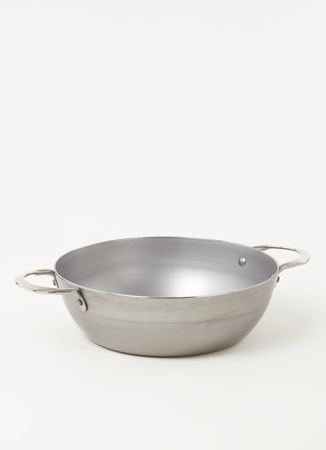De Buyer Mineral B wokpan Ø28 cm - voorkant 2 grijs