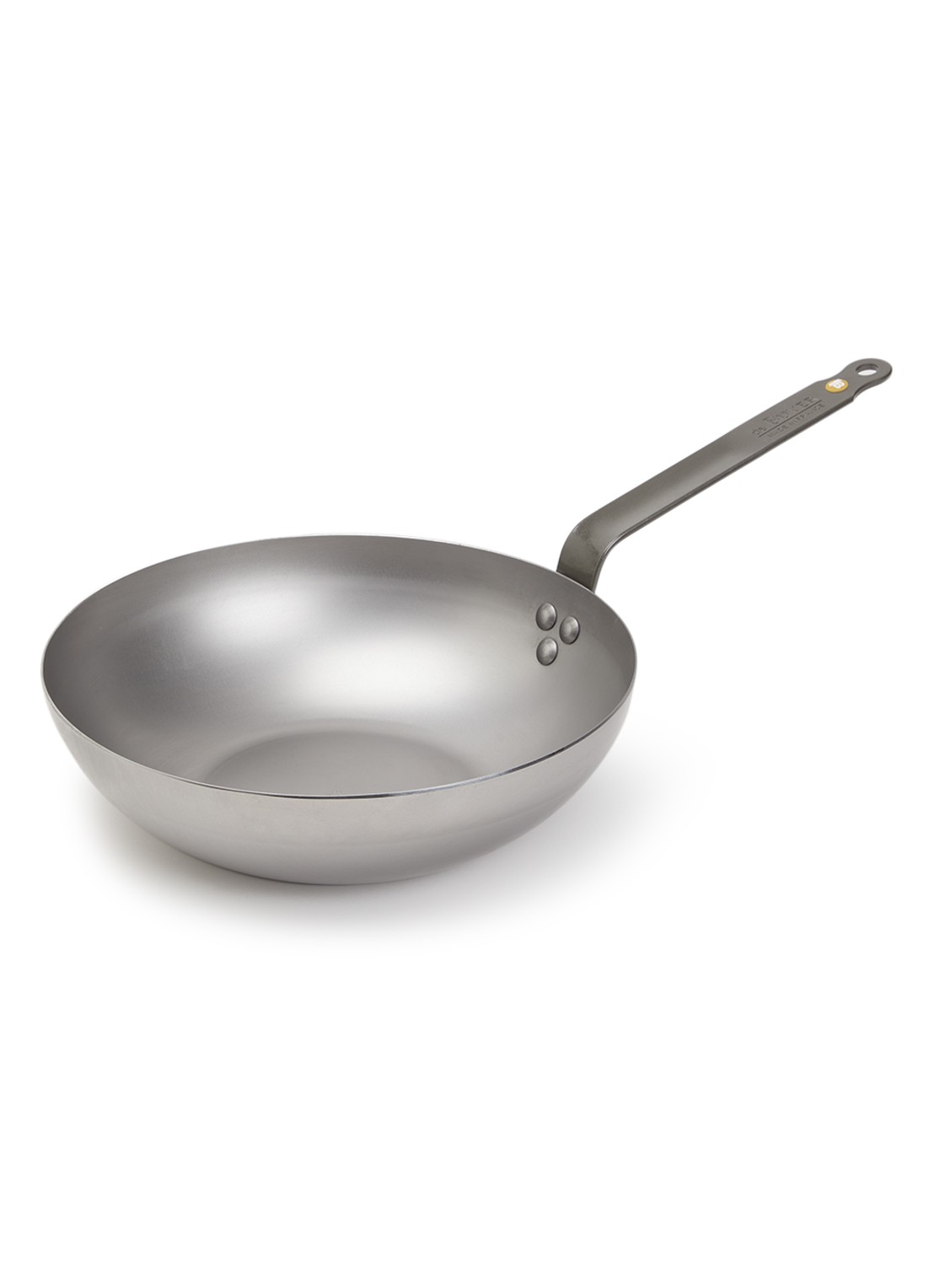 De Buyer Mineral B wokpan Ø28 cm - voorkant zilver
