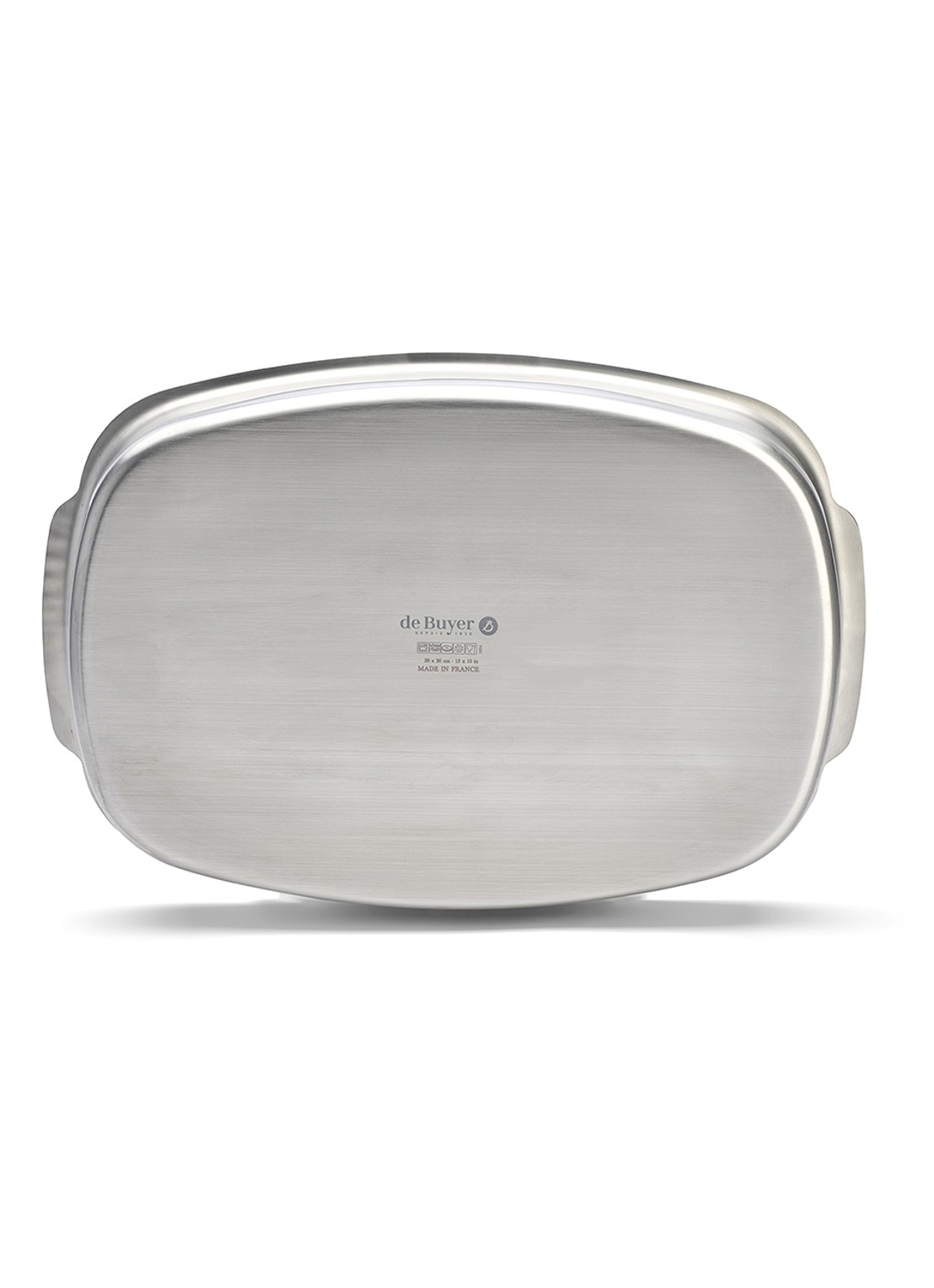 De Buyer Ovenschaal 38 cm - achterkant metallic