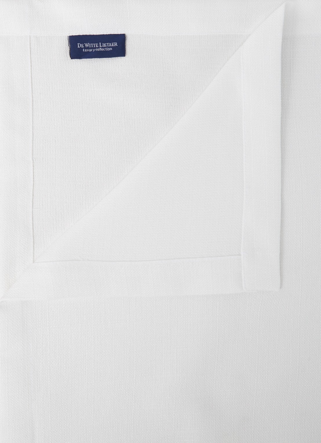 De Witte Lietaer Gibson tafelkleed 145 x 310 cm - detail wit