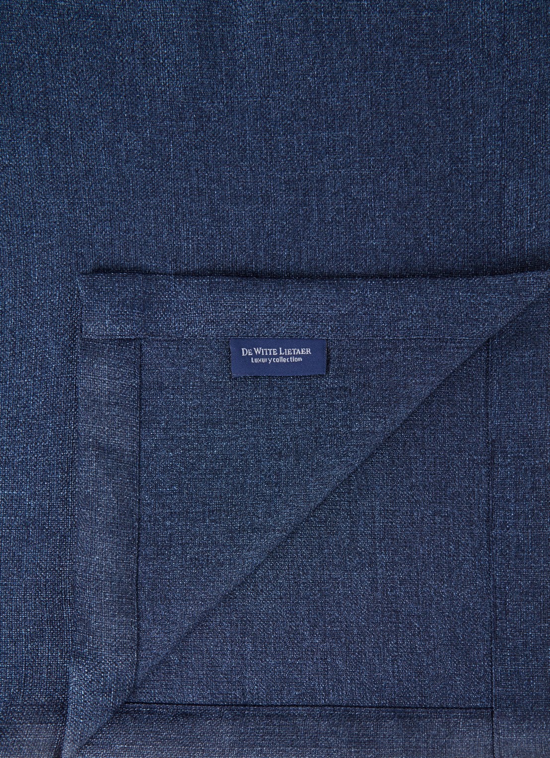 De Witte Lietaer Gibson tafelkleed 145 x 310 cm - detail donkerblauw