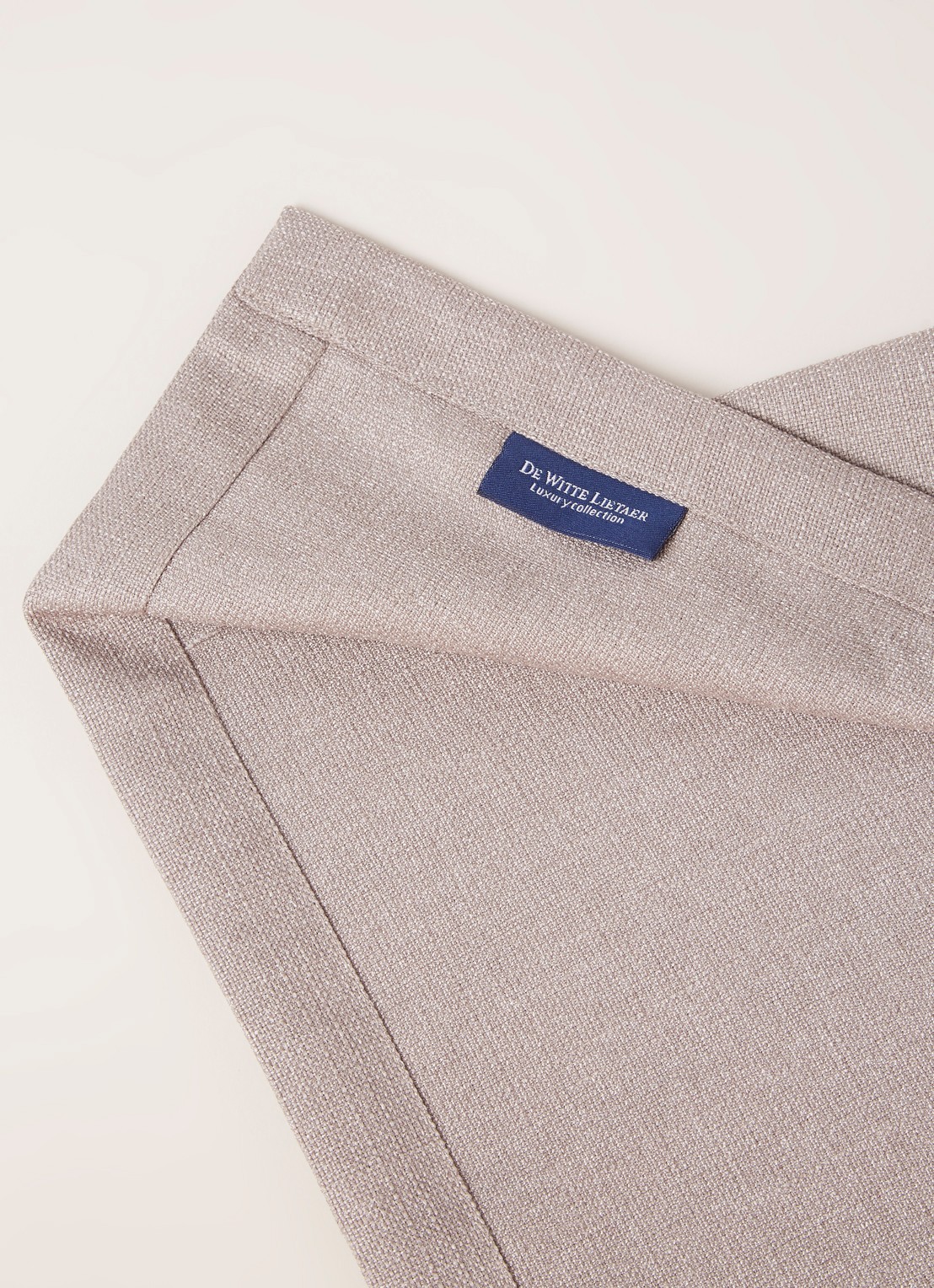 De Witte Lietaer Gibson tafelkleed 220 x 145 cm - detail taupe