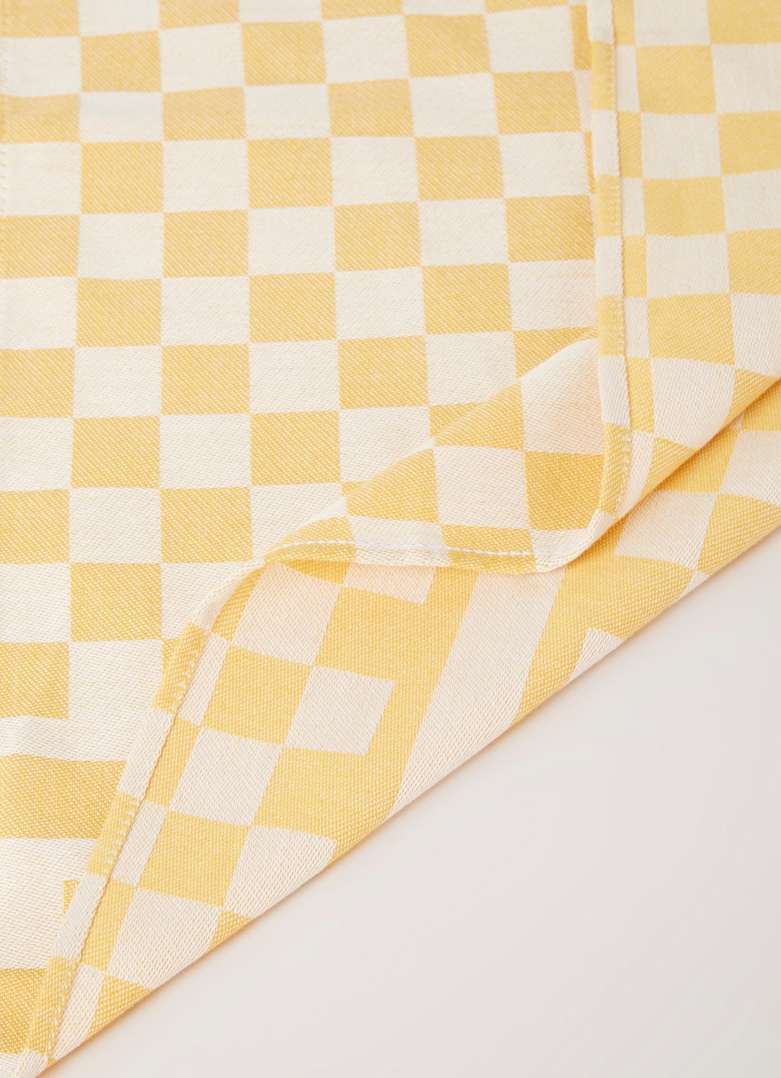 De Witte Lietaer Groom-A theedoek van katoen 65 x 70 cm - detail 3 geel