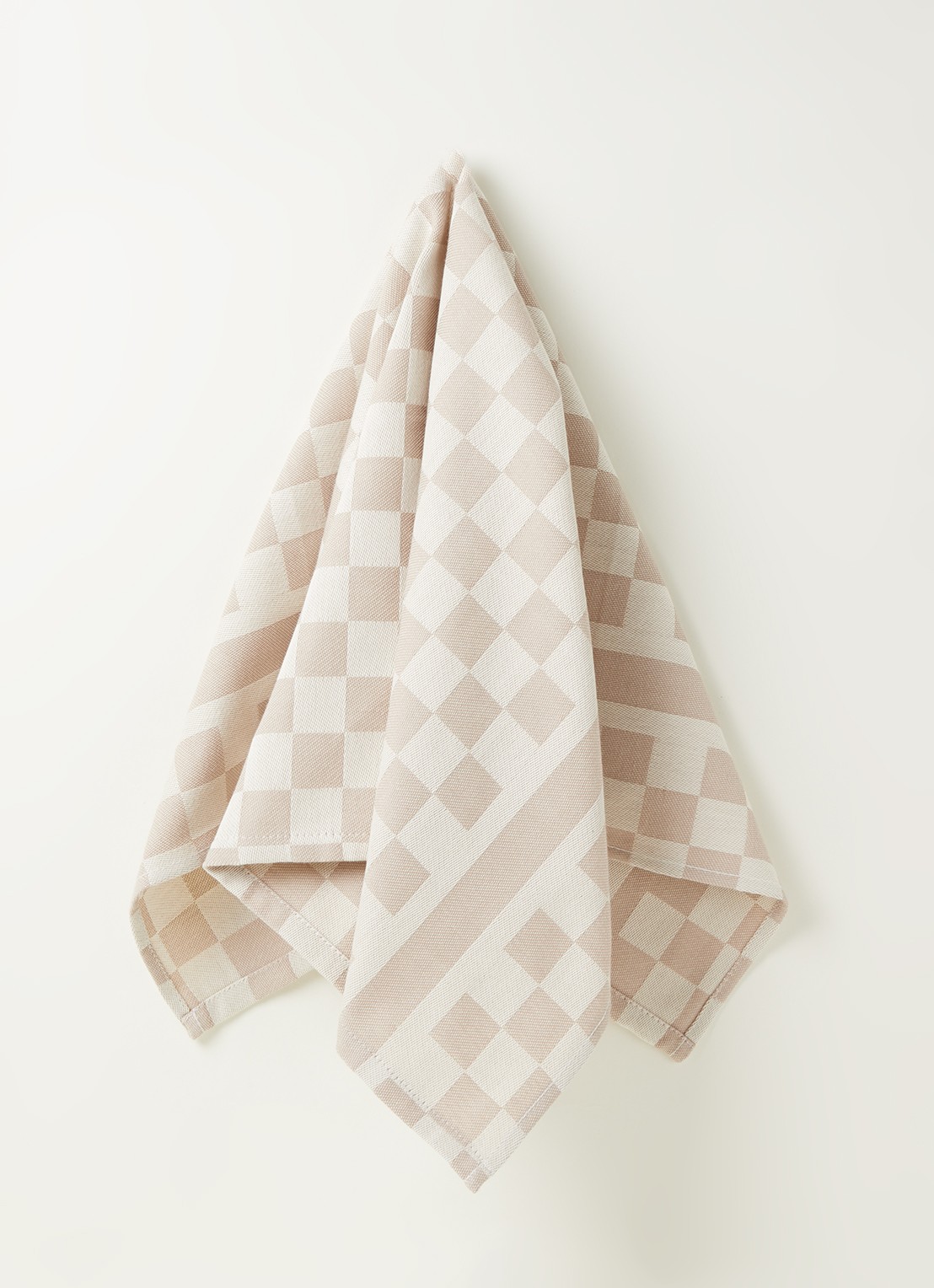 De Witte Lietaer Groom-a theedoek van katoen 70 x 65 cm - voorkant 3 beige
