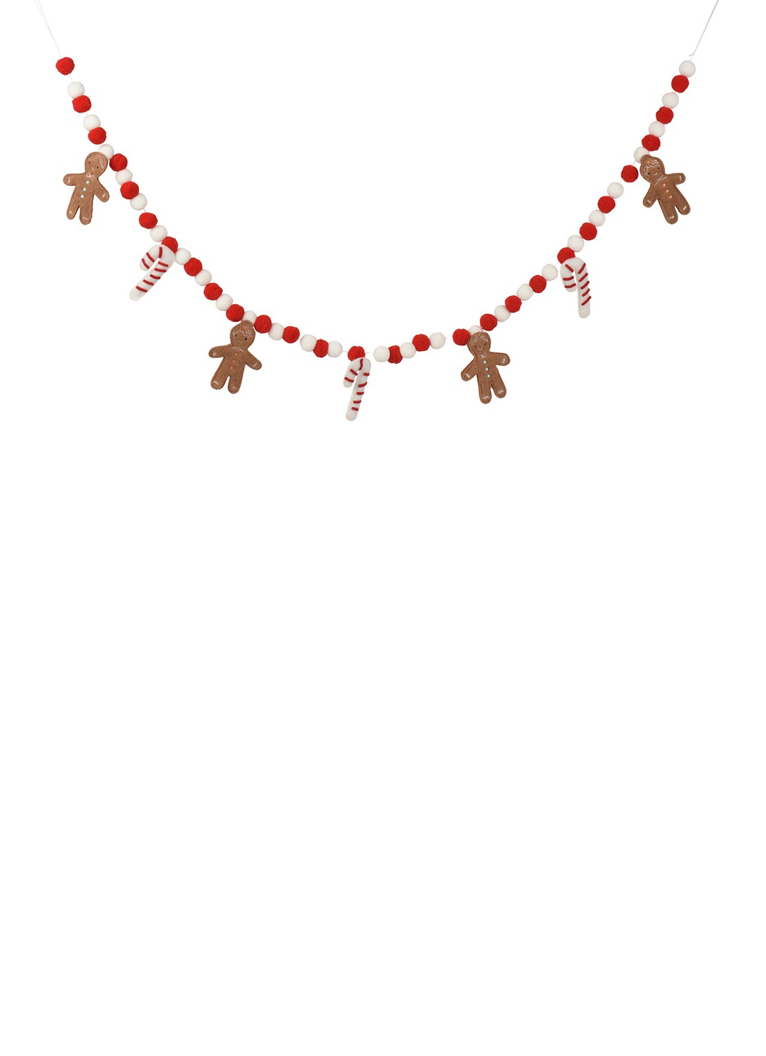 Decoris Kerstslinger 150 cm - voorkant rood