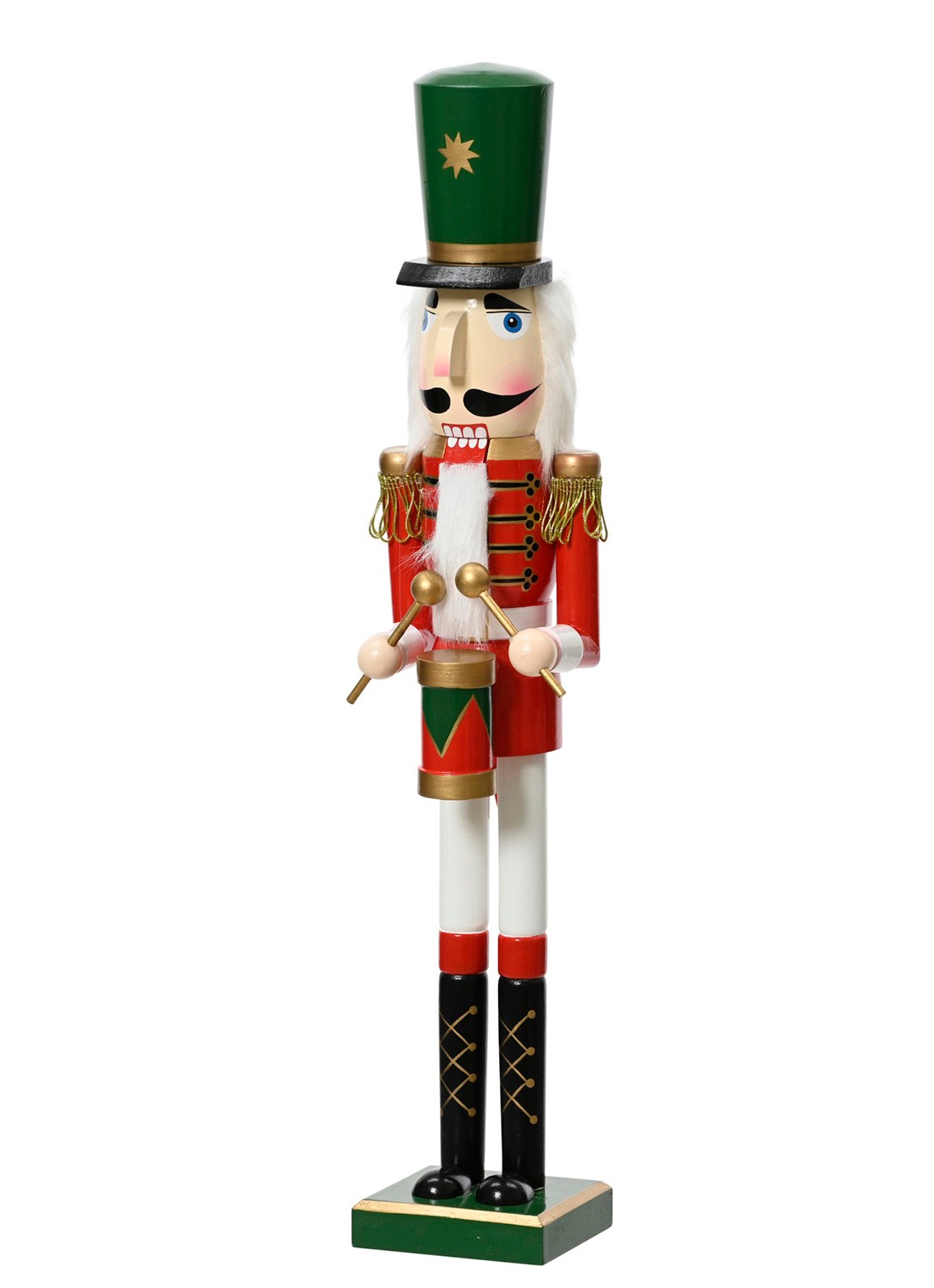 Decoris Notenkraker ornament 50 cm - voorkant rood
