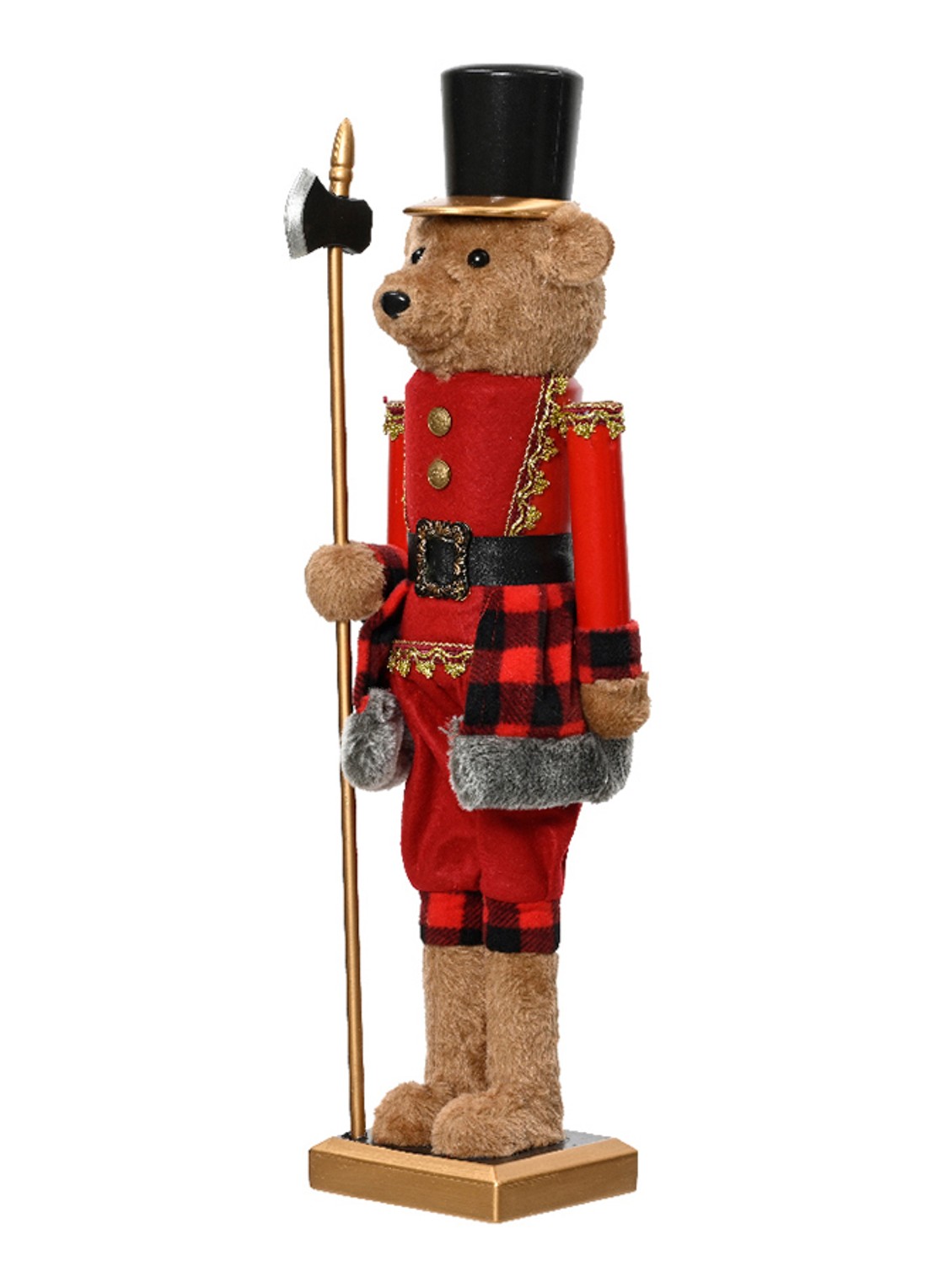 Decoris Notenkraker ornament 58 cm - voorkant rood