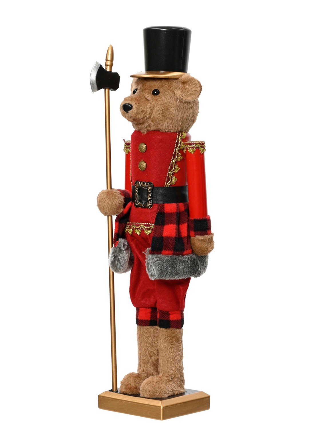 Decoris Notenkraker ornament 58 cm - voorkant rood