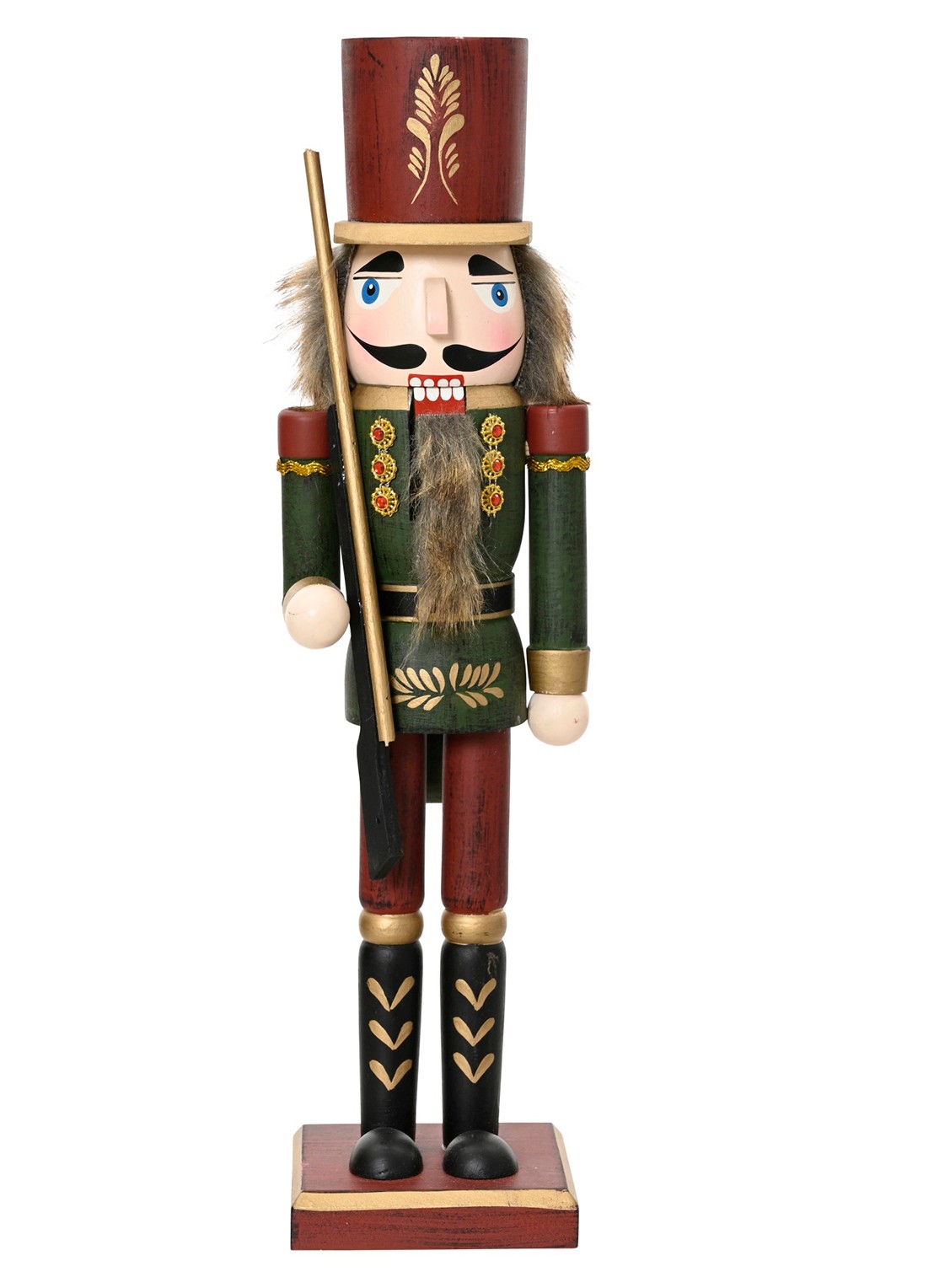 Decoris Notenkraker ornament 76 cm - voorkant rood