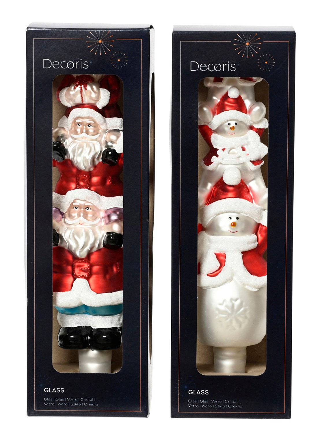 Decoris Piek 31 cm set van 2 - voorkant rood